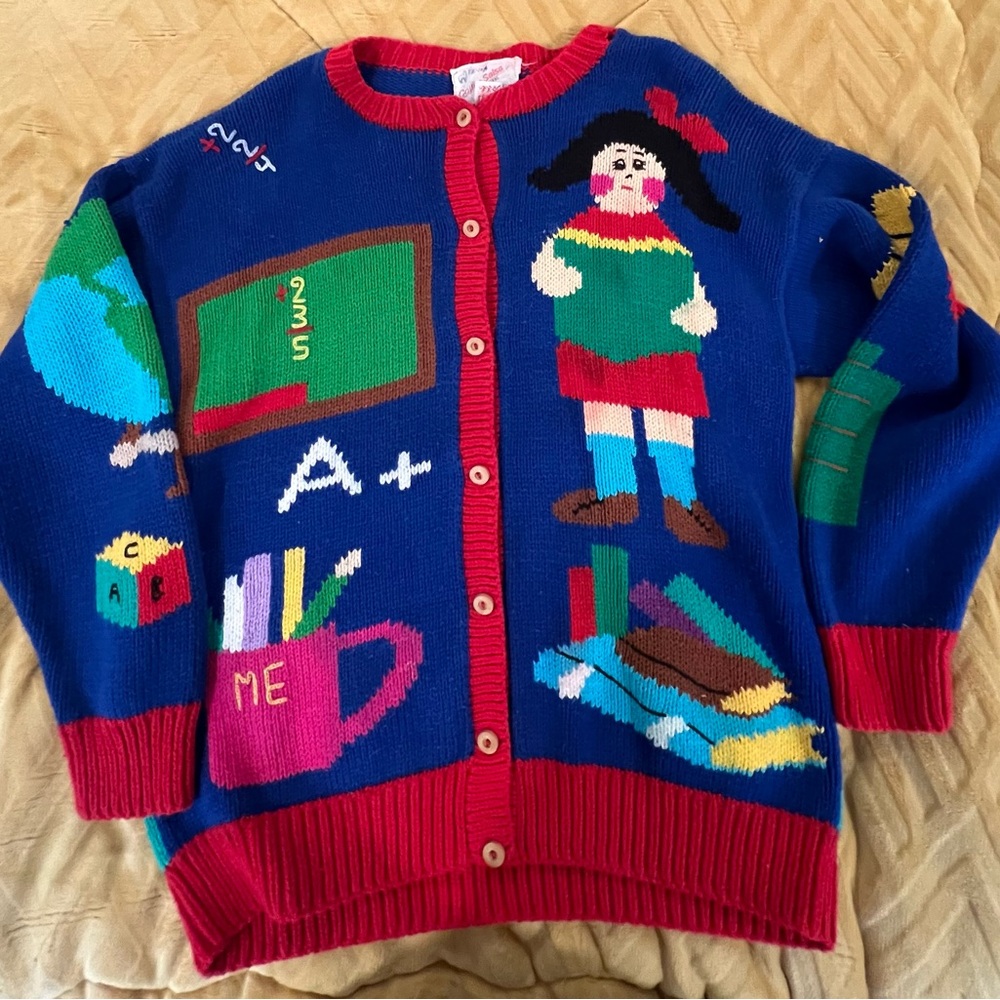 Hand made Vintage cotton salsa Nino sweater size L